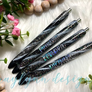 Midnight Swirl Glitter InkJoy Pen: Personalized Milky Way Pen
