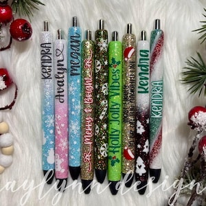 Christmas Glitter InkJoy Pen | Personalized Holiday Gel Pen