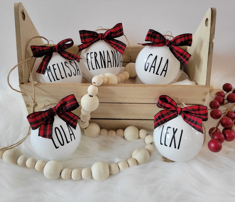 Rae Dunn Inspired Ornament Christmas Ornament Farmhouse Etsy