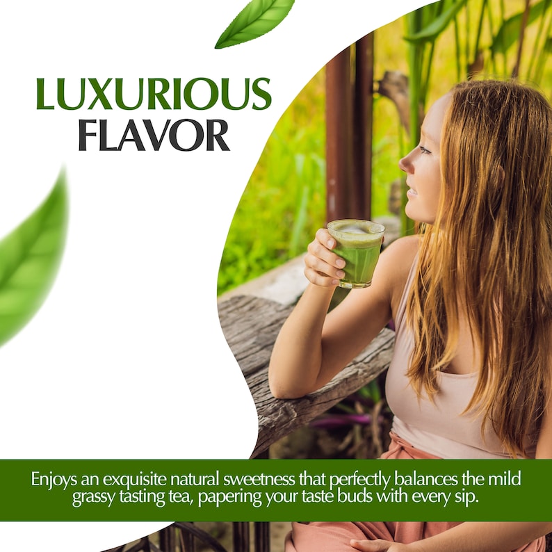 Luxurious Flavor - Enjoys an exquisite natural sweetness that perfectly balances the mild grassy tasting tea, papering your taste buds with every sip - Kagoshima Tea Organic Matcha Green Tea Powder – 30g