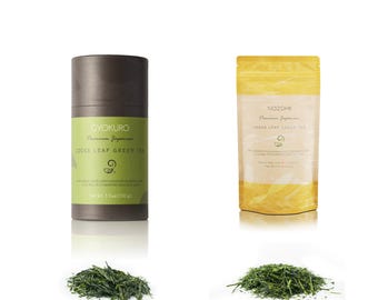 Japanischer Grüner Tee Set: Gyokuro und Nozomi Loseblatt-Tee