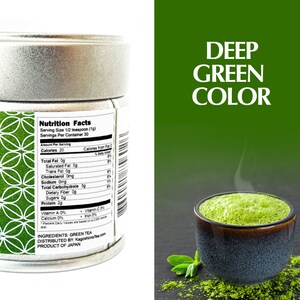 Deep Green Color - Kagoshima Tea Organic Matcha Green Tea Powder – 30g Ceremonial Grade Matcha – Premium Organic Matcha with Natural Sweetness and Grassy Taste – Easy Brewing Matcha