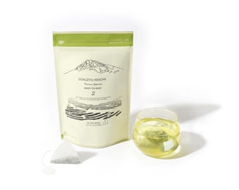 Gokuzyo Aracha Green Tea Bags - High-Grade Unrefined Japanese Tea, Whole Leaf Sencha in Tea Bags, Everyday Green Tea (50 Tea Bags)