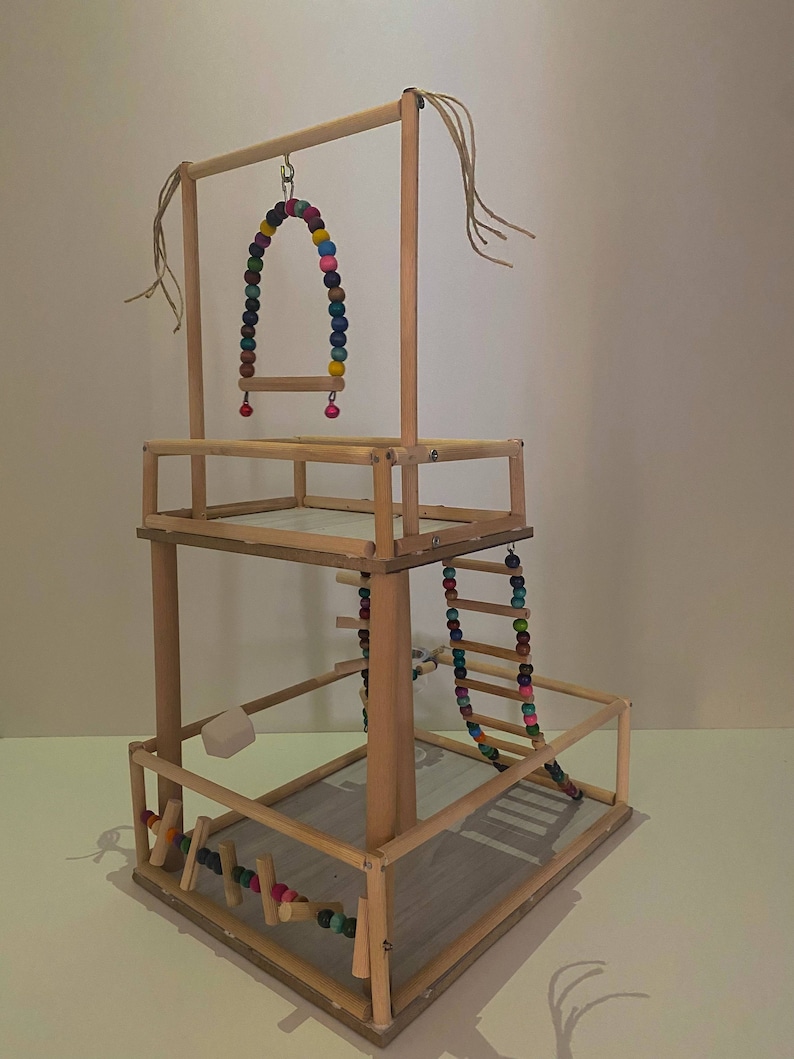 Bird Toys Bird Play Stand Bird Playgroundparrot Perch Etsy