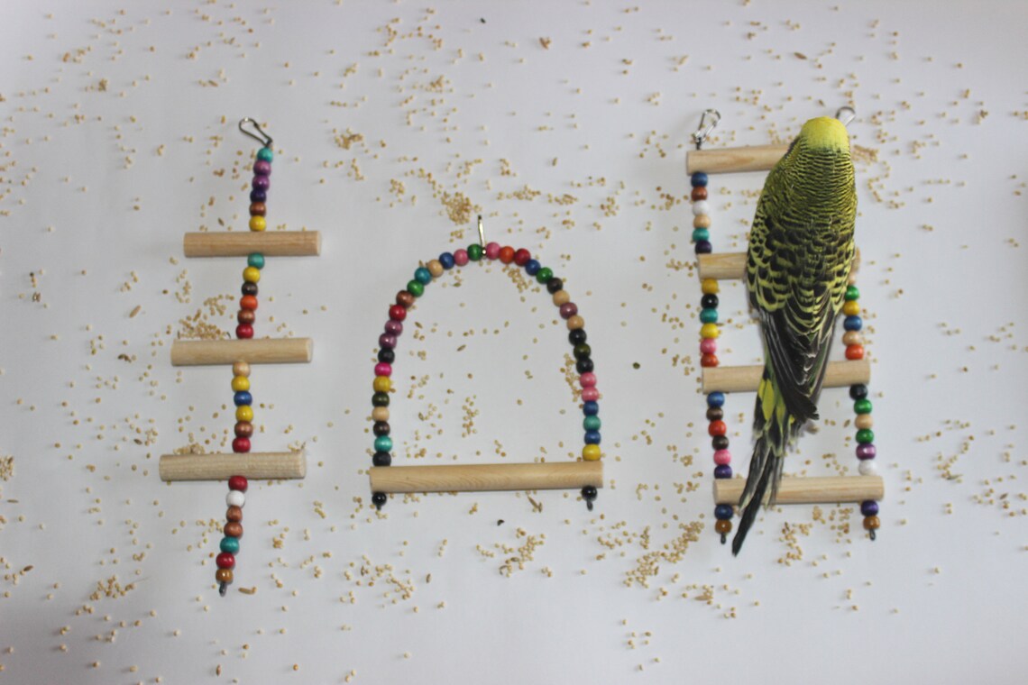 Bird Toys Bird Swing Naturel Bird Toy Handmade Bird Toys Etsy