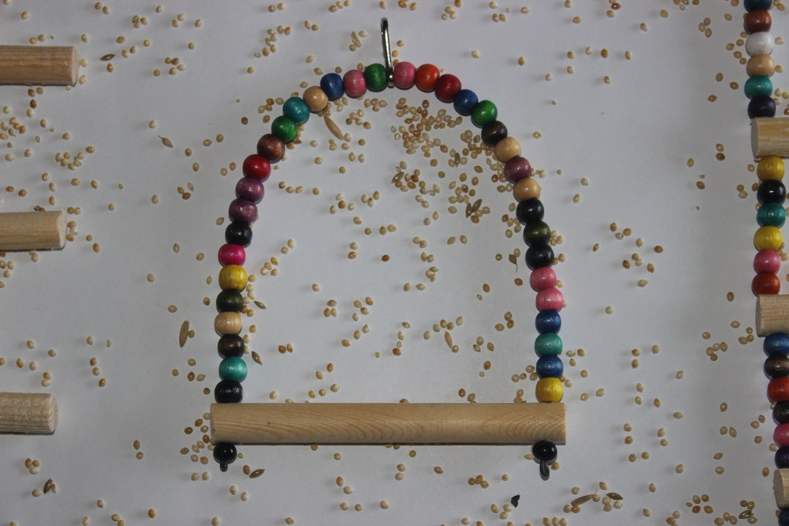 Bird Toys Bird Swing Naturel Bird Toy Handmade Bird Toys Etsy