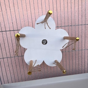 Moving perch,rotating bird perch,handmade parrot toy,Stress-reducing bird toy,Premium Parrot toy