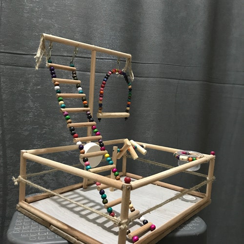 Bird Toys Bird Play Stand Bird Playground Parrot Conure Etsy