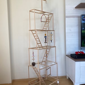 Large parrot on sale play gym