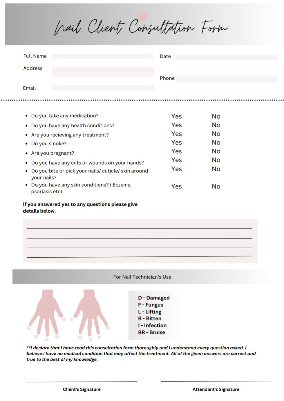 printable-nail-technician-consultation-form-etsy for Free Printable Nail Consultation Form Printable Nail Technician Consultation Form - Etsy for Free Printable Nail Consultation Form