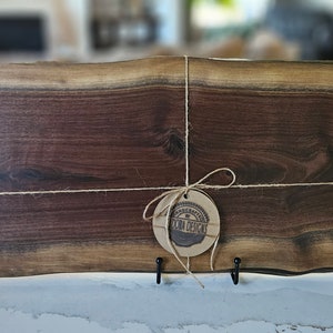 Charcuterie Board - Live Edge Black Walnut