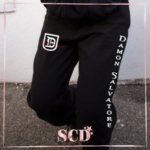 Damon Salvatore Inspired Joggers, Joggers, The Vampire Diearies Joggers, Hello Brother, Team Damon, Damon Salvatore Jogger, TVD, Unisex.