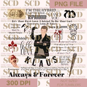 Op de afbeelding: Digitale PNG-bestand met tekst en afbeeldingen. Het ontwerp bevat zinnen als 'I'm the Hybrid', 'Hello Love' en 'Always & Forever'. De afbeelding heeft ook een centrale illustratie van een man.