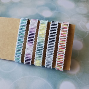Striped Friendship Bracelets Handmade Woven Knotted Braided Bracelets String Thread Embroidery Floss Embroidered Alpha Boho Jewelry Summer