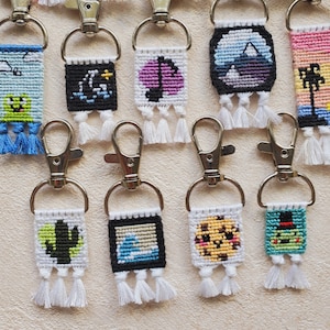 String Keychains Handmade Knotted Woven Braided Accessories