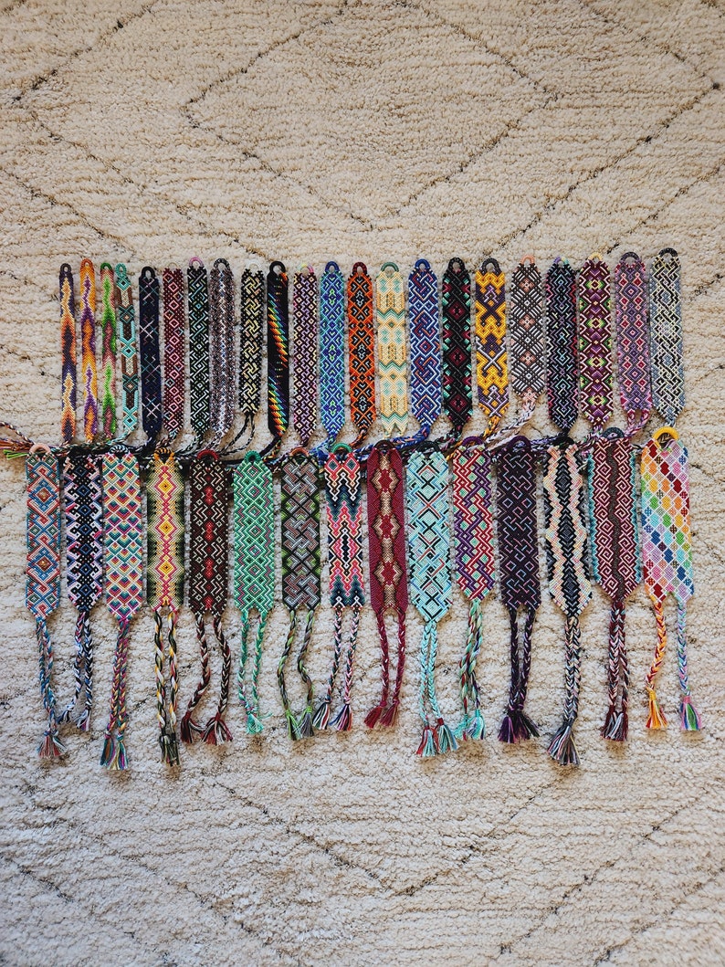 Assorted Bracelets Normals Woven Brazilian Friendship Bracelets From Embroidery Floss Macrame Boho VSCO Style image 4