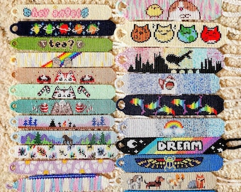 Assorted Bracelets Alpha Woven Knotted Braided Brazilian Handmade