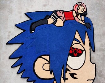 SASUKE CARTOON RUG , Animation Cartoon Carpet , Father’s Day Gift, Rugs ...