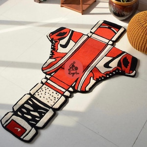 SNEAKER LOVER RUG/ Handtufted /Handmade/ Gift for him / Premium quality / 6 feet