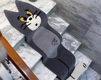 ALFOMBRA TOM STAIRS / Hecho a mano / Regalo para él / Calidad premium / Regalo día del padre / 4 pies