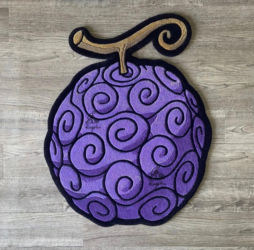 PURPLE DEVIL FRUIT Rug/ Home Decor/ Kids Friendly Rug/ Gift Ideas / 3 X