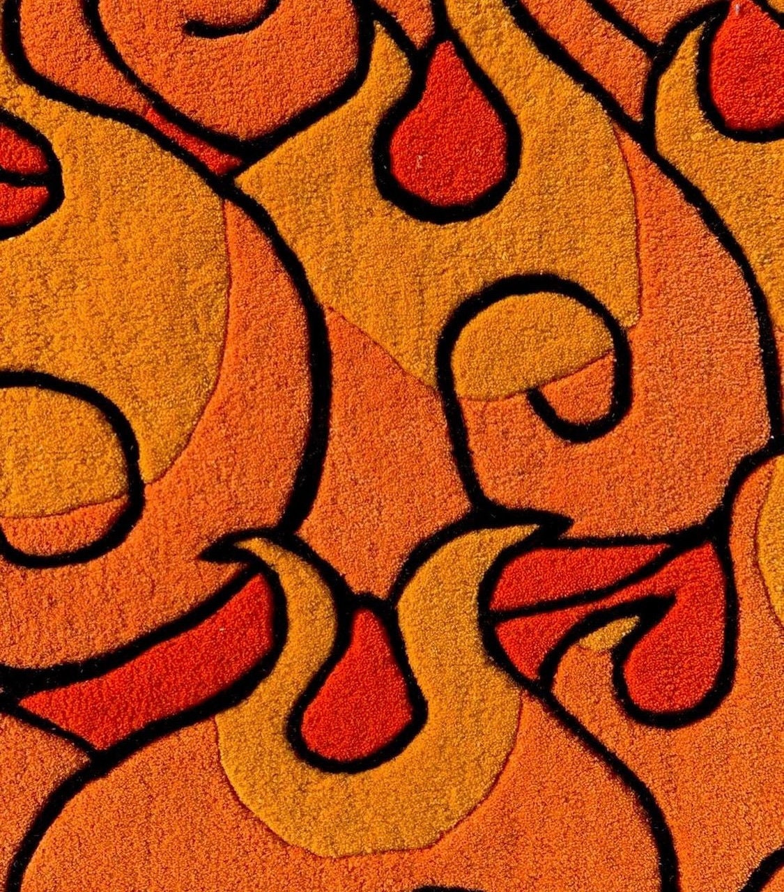 DEVIL FRUIT FIRE Rug/ Home Decor/ Kids Friendly Rug/ Christmas Day Gift ...