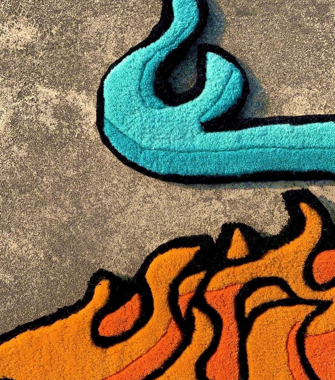 DEVIL FRUIT FIRE Rug/ Home Decor/ Kids Friendly Rug/ Christmas Day Gift ...