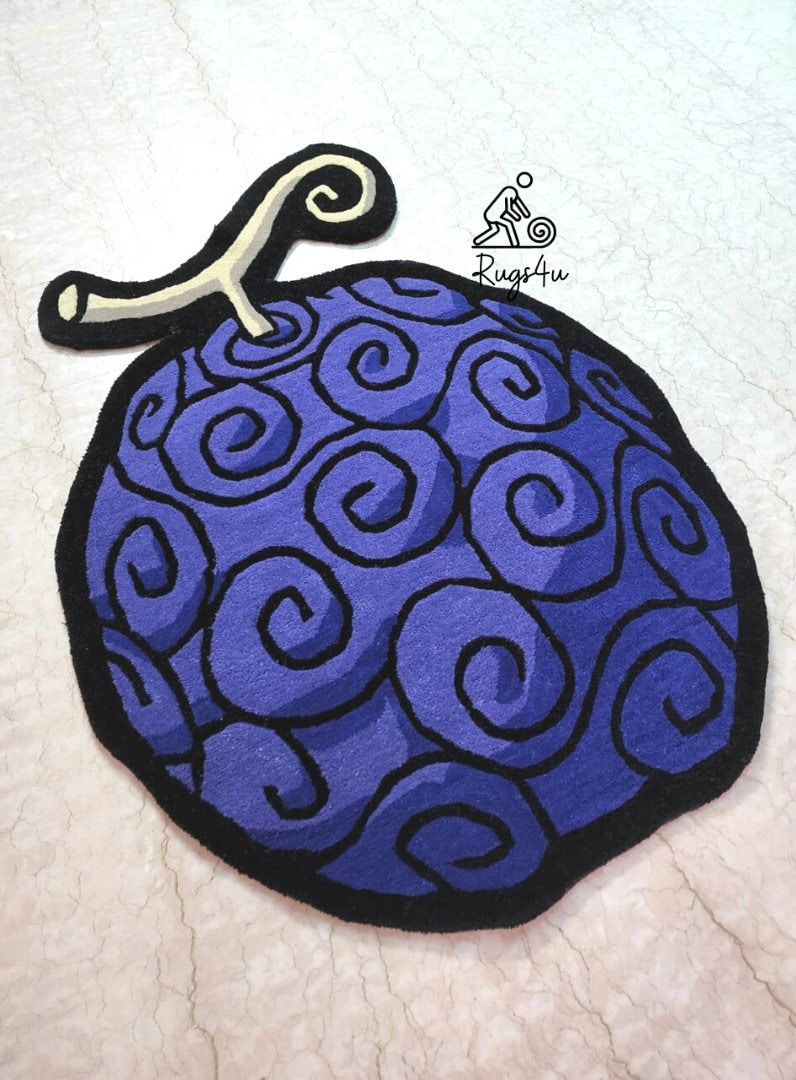 PURPLE DEVIL FRUIT Rug/ Home Decor/ Kids Friendly Rug/ Gift Ideas / 3 X