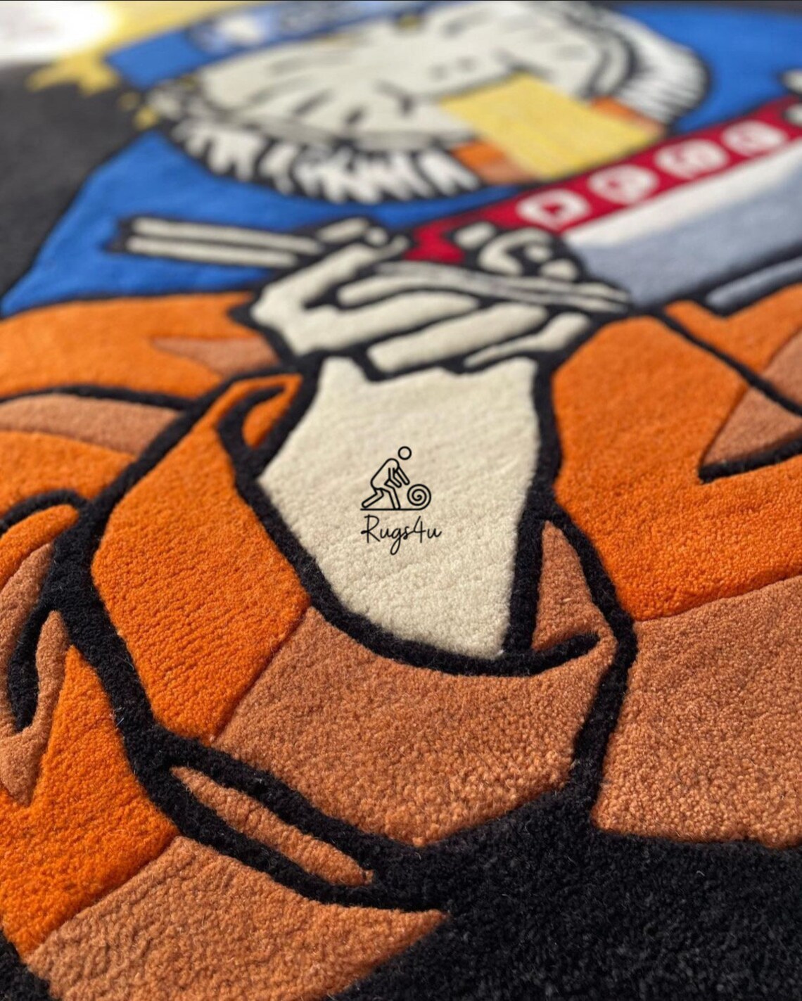 CUSTOM CARTOON RAMEN Rug / Fathers Day Gift / Rugs for Kids / Hypebeast ...