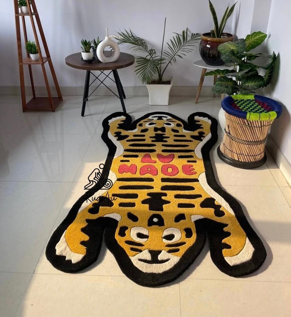 Human Made Tiger Rug - Etsy Human Made Tiger Rug - Etsy