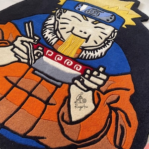 CUSTOM CARTOON RAMEN Rug / Fathers Day Gift / Rugs for Kids / Hypebeast ...