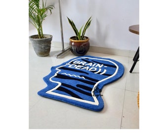BRAIN DEAD RUG/ Home Decor/ Handtufted/ Christmas Day Gift/ Gift