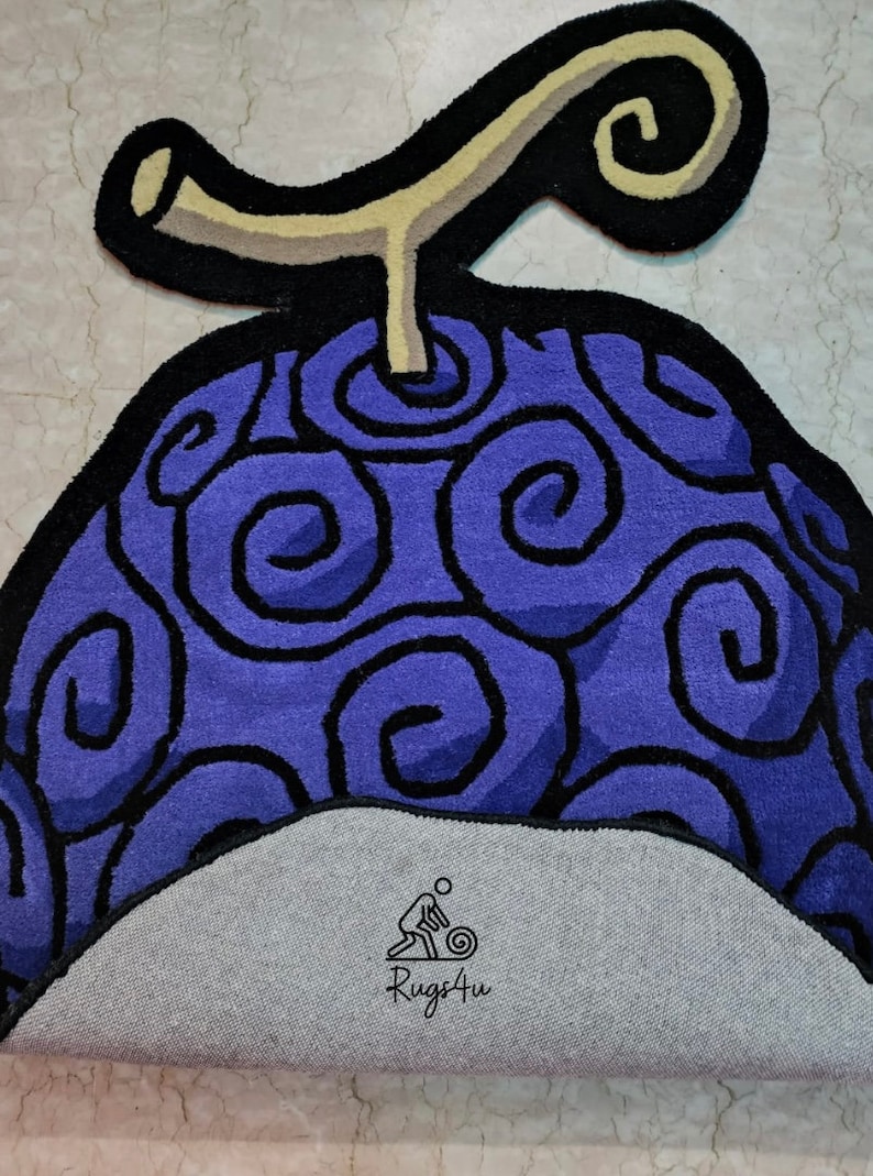 PURPLE DEVIL FRUIT Rug/ Home Decor/ Kids Friendly Rug/ Gift Ideas / 3 X