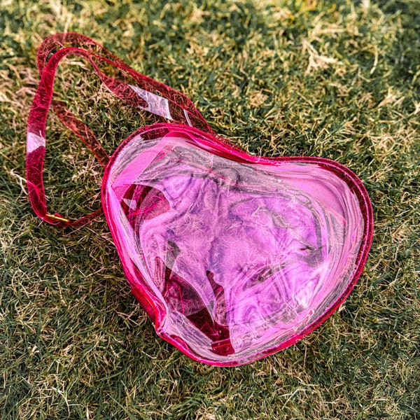 Piece of My Heart Bag- Hot Pink
