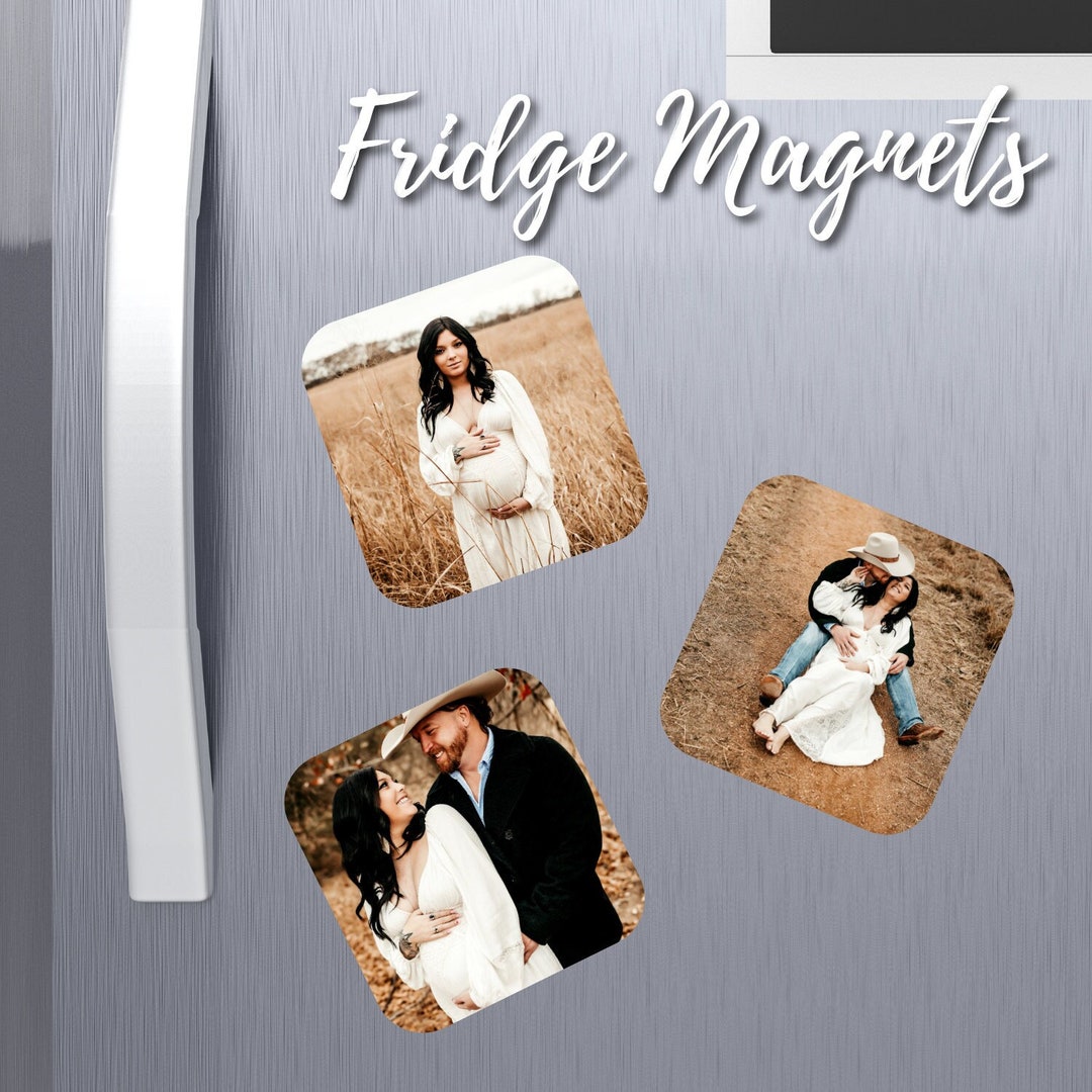 Personalized Picture Fridge Magnets PACK OF THREE custom - Etsy