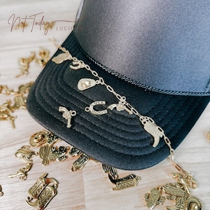 Cowgirl Western Hat Chain {bling chain hat jewelry summer hat country chic Nashville Rodeo Festival Texas}
