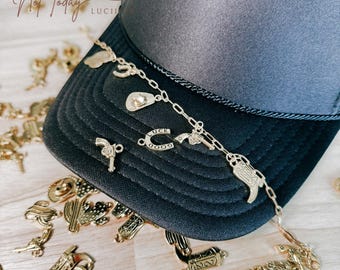 Catena per cappello da cowgirl: gioielli Western Bling, Nashville Rodeo