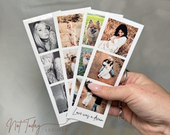 Personalized Photography Strip with Custom Text {unique gifts cute gift ideas fridge magnets photos custom photos}