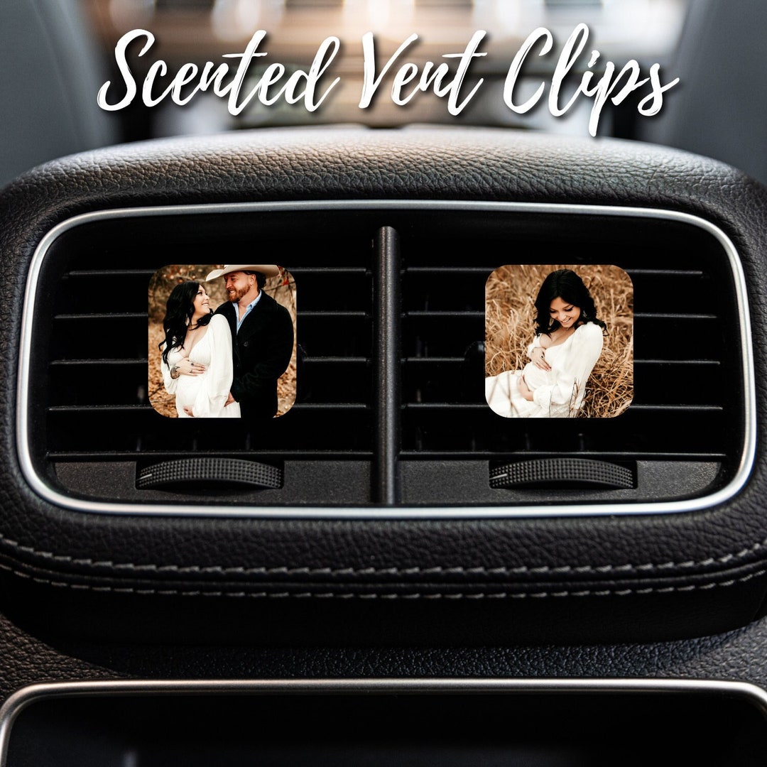 Personalized Car Air Vent Clips PACK OF TWO photo Air Freshener Car