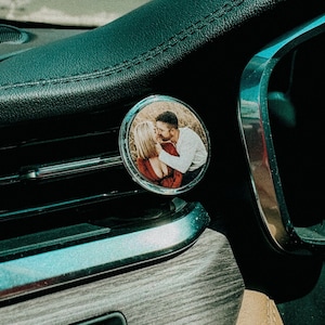 Clip de ventilación de coche acrílico perfumado personalizado {ambientador con foto, ideas de regalo bonitas, soporte para fotos, difusor de aceites esenciales, decoración para coche}