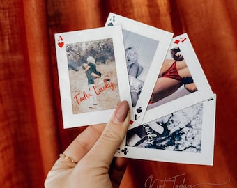 Personalized Playing Card with Custom Text Magnet {unique gifts cute gift ideas Valentines Day gift v day custom photos Ace of Spades}