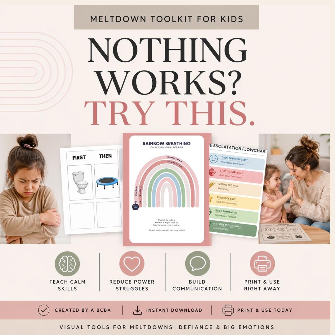 What to Say During Tantrums | Behavior Flowcharts, Scripts, Cheat ...