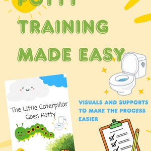 Pacchetto di schede visive per l'addestramento al vasino / Autismo, routine per l'uso del bagno per bambini piccoli (download digitale)