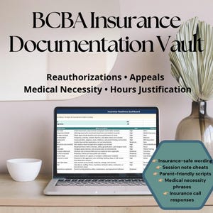 BCBA Insurance Documentation Vault | ABA Reauthorization, Appeal Toolkit | Medical Necessity Language | UHC, Bcbs, Cigna & Aetna Templates
