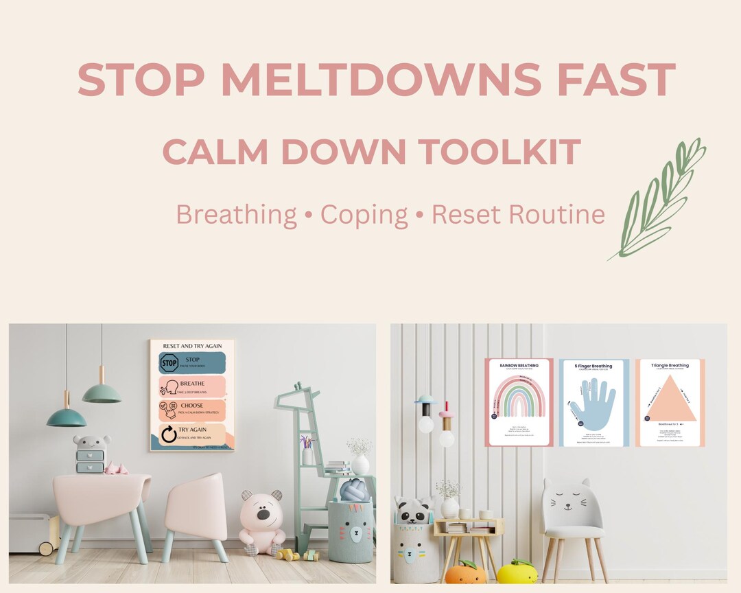 Emotional Regulation Toolkit for Kids | Calm Down Visuals for Autism ...