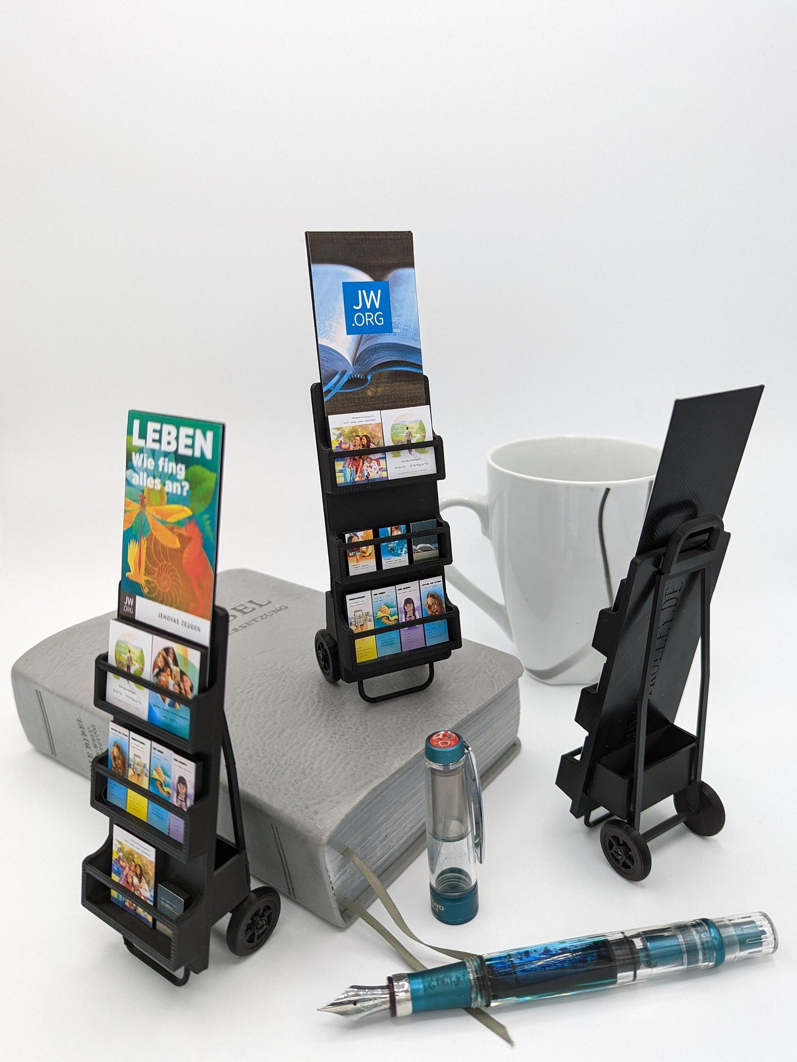 JW Trolley Literature Cart Model Etsy UK