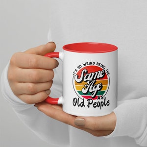 Funny Senior Mug for Mom Old People Gifts Funny Gift for Old People Senior  Citizen Over the Hill Present Old Person Gag Gift Retirement Gift 