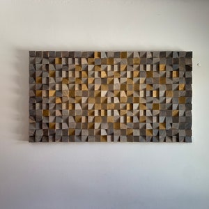 Reclaimed Wood Wall Art: Modern Rustic Sound Diffuser