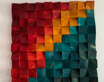 Reclaimed Wood Wall Art: Wooden Sculpture