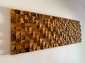 Reclaimed Wood Wall Art: Modern Rustic Sound Diffuser Panel product logo